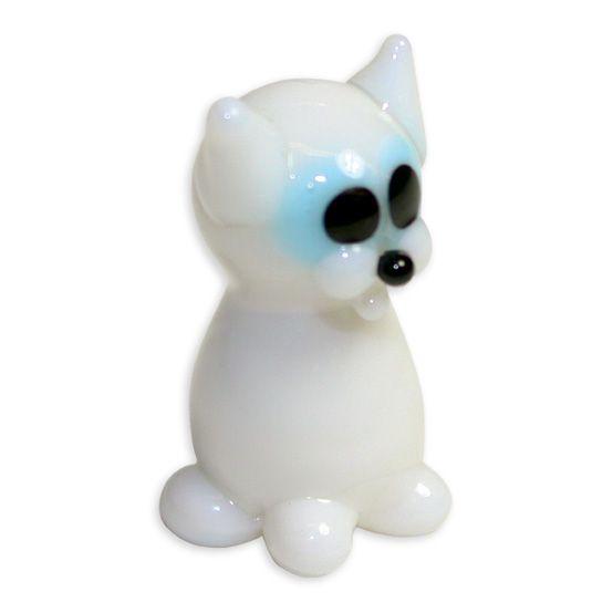 LookingGlass Blanco The Whitecat Collectible Glass Miniature Figurine Product Image