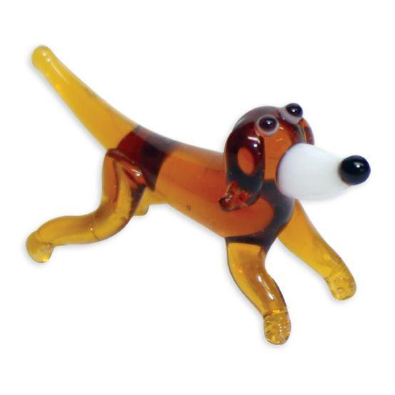 LookingGlass Oscar The Dachsund Dog Collectible Glass Miniature Figurine Product Image