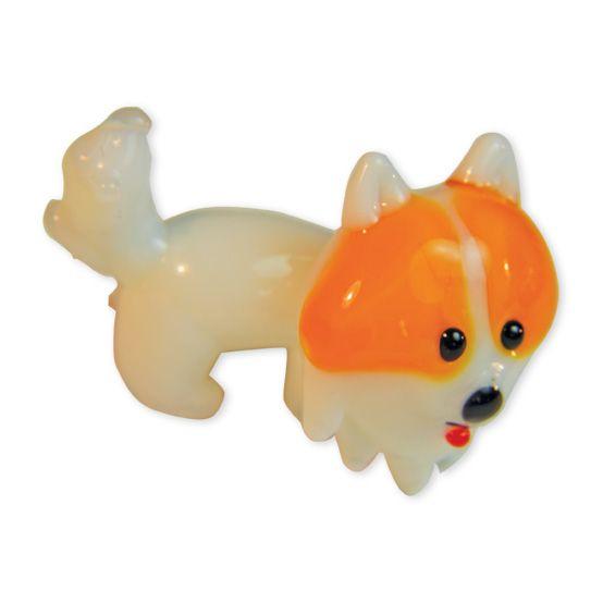 LookingGlass Peaches The Pomeranian Collectible Glass Miniature Figurine Product Image