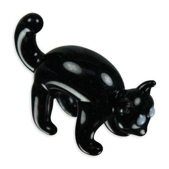 LookingGlass Scat The Black Cat Collectible Glass Miniature Figurine Product Image