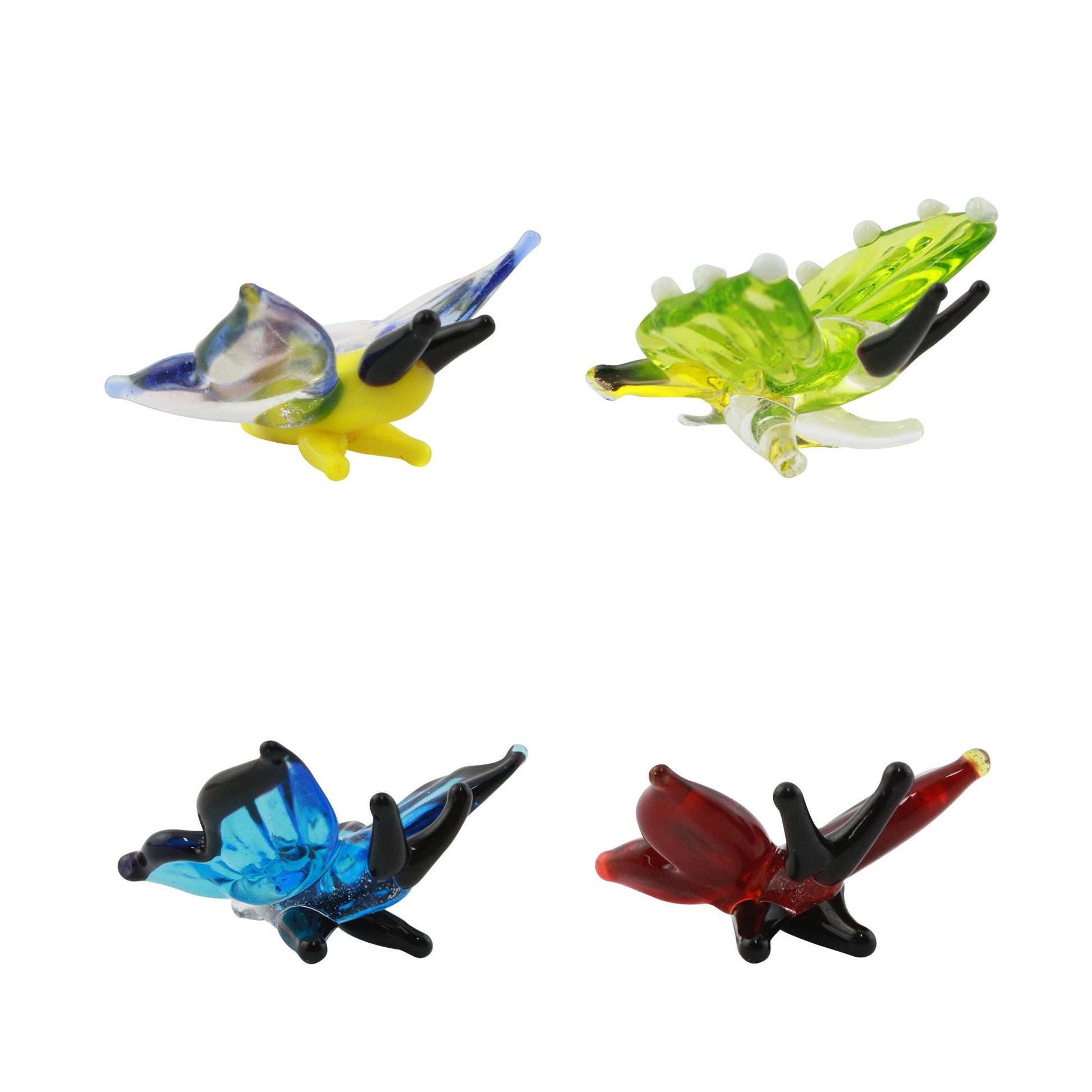 LookingGlass Butterfly Set Minature Glass Collectibles Product Image