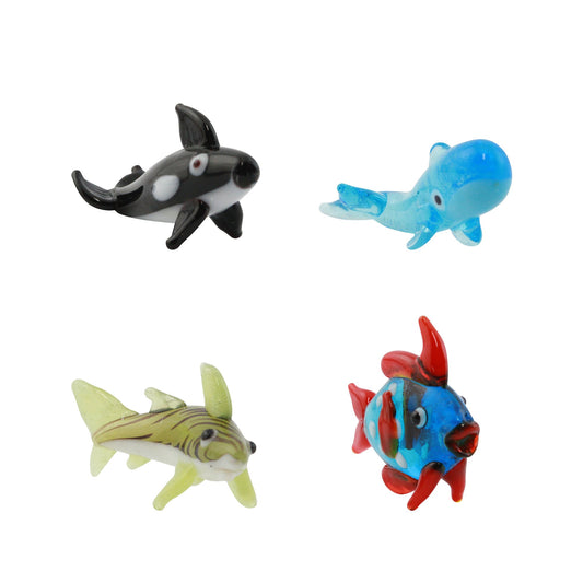 LookingGlass Sea Animals 2 Set Minature Glass Collectibles Product Image
