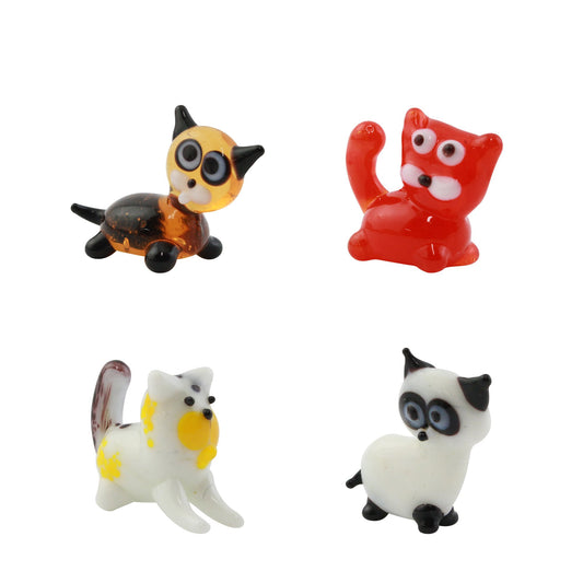 LookingGlass Cats Set Minature Glass Collectibles Product Image