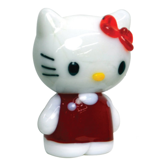 GlassWorld Hello Kitty Hello Kitty in Red collectible miniature glass figurine Product Image