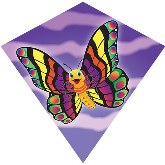 WindNSun MiniDiamond Butterfly Nylon Kite 18 Inches Wide