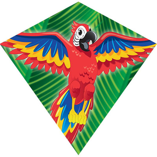 WindNSun MiniDiamond Macaw Nylon Kite 18 Inches Wide