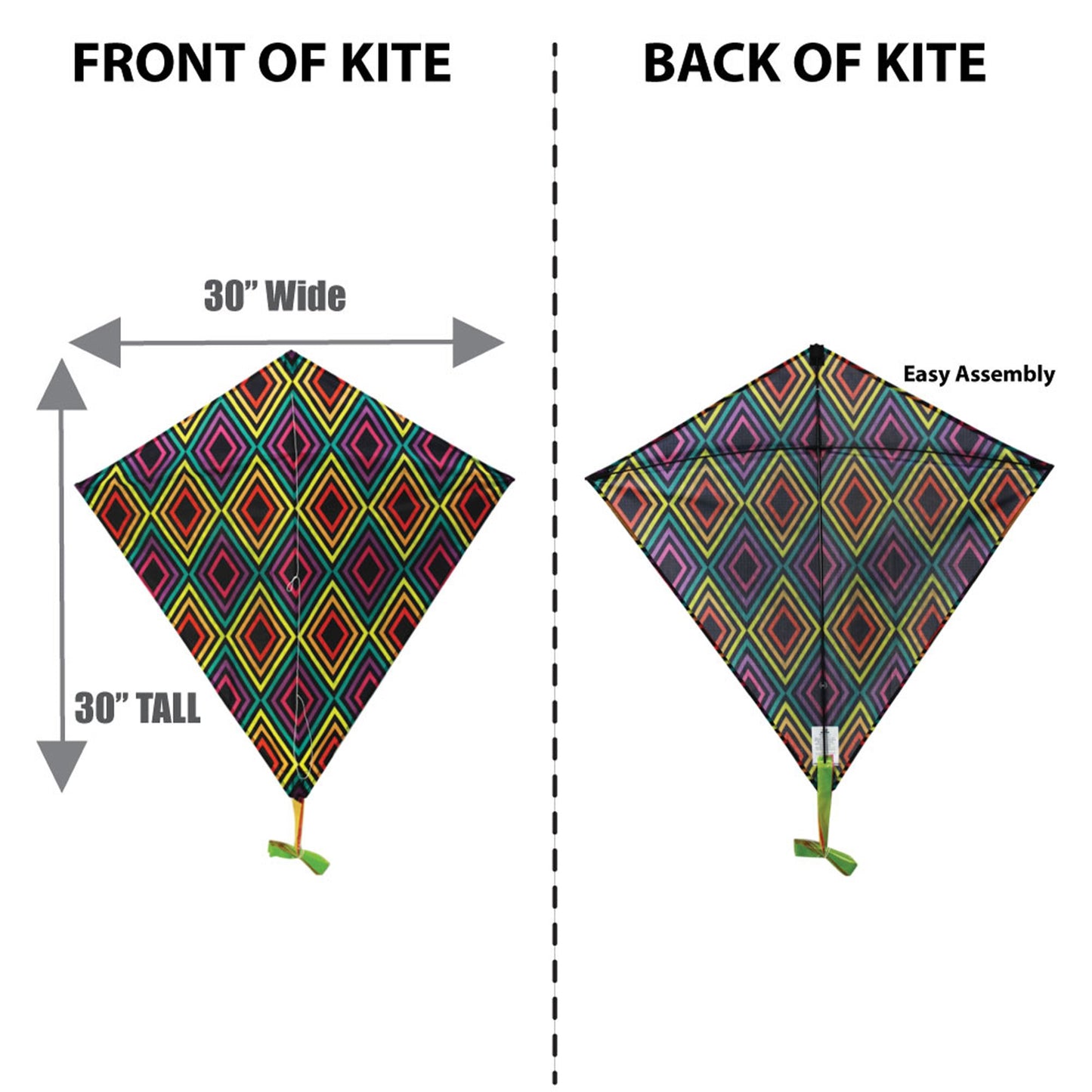windnsun winddiamond infinity nylon kite dimensions