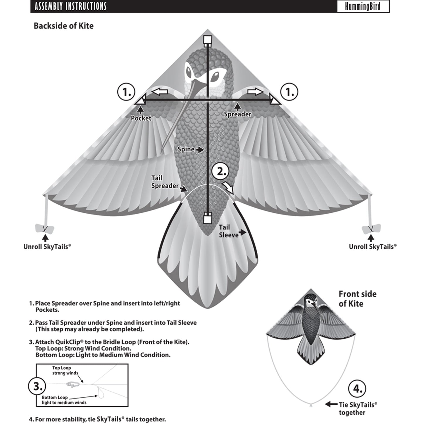 windnsun delta xt hummingbird nylon kite assembly instructions