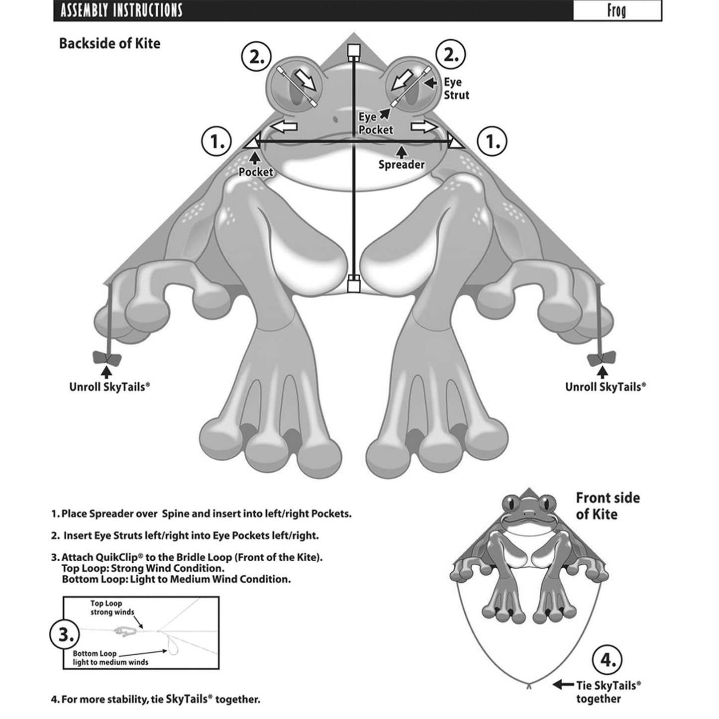 windnsun delta xt treefrog nylon kite assembly instructions