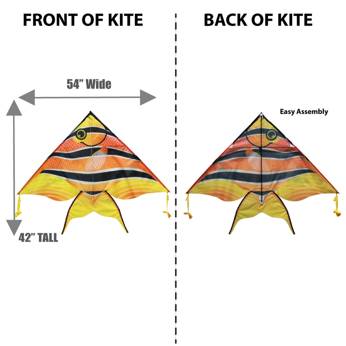 windnsun delta xt tropicalfish nylon kite dimensions