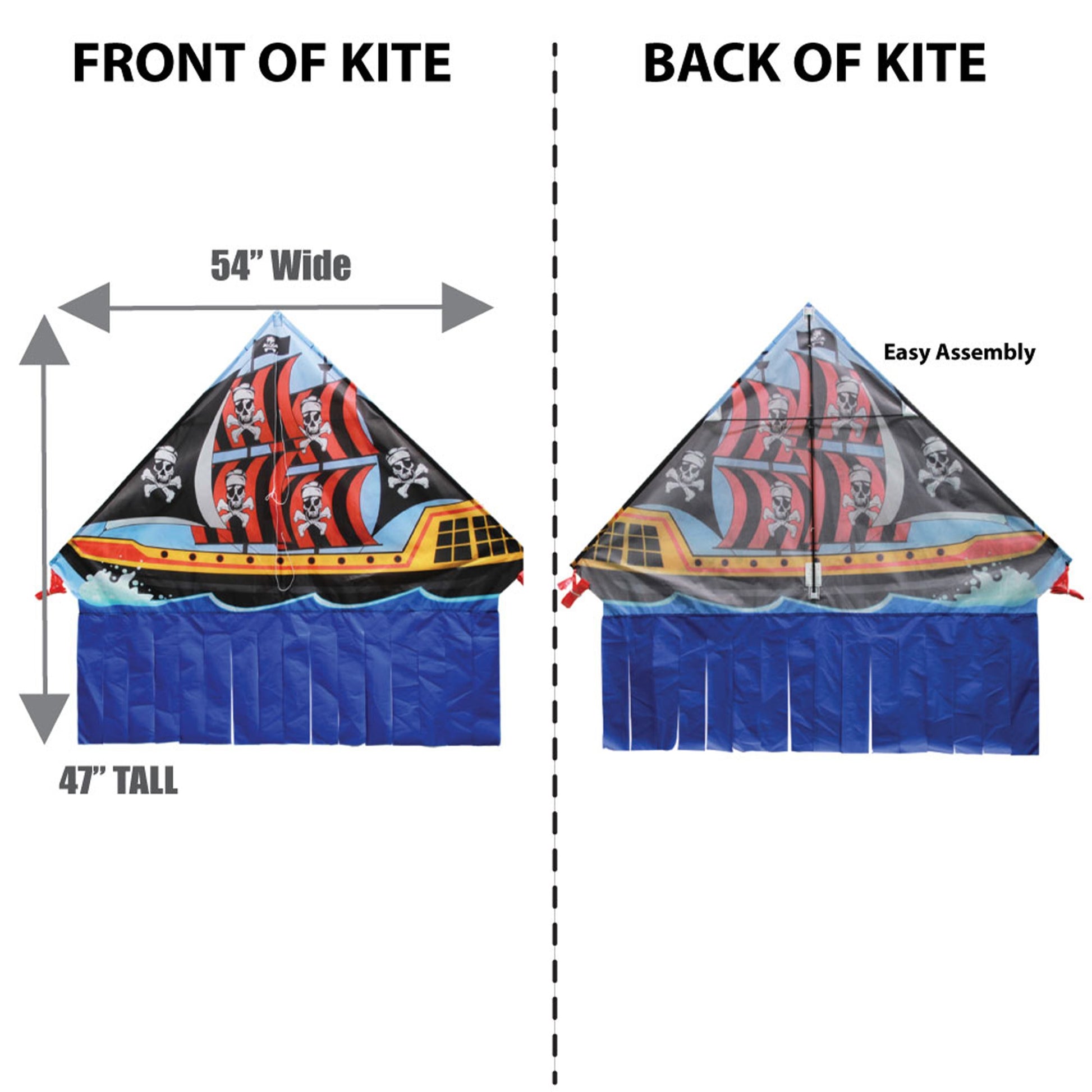windnsun delta xt pirateship nylon kite dimensions
