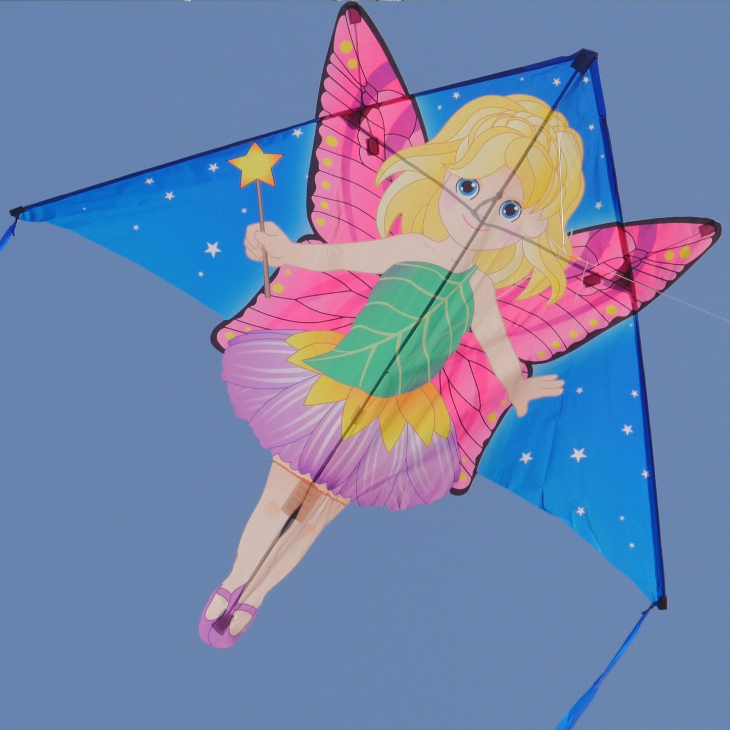windnsun delta xt fairy nylon kite flying