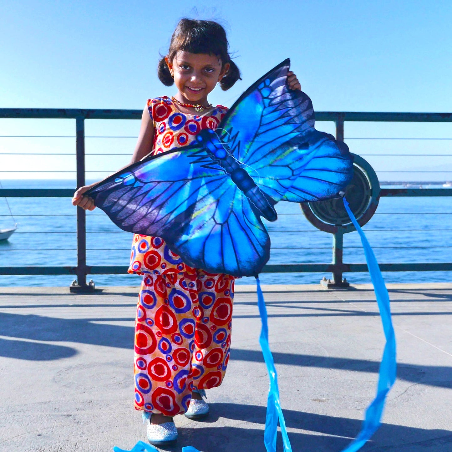 WindNSun Butterfly Karner Blue Nylon Kite, 32 Inches Wide