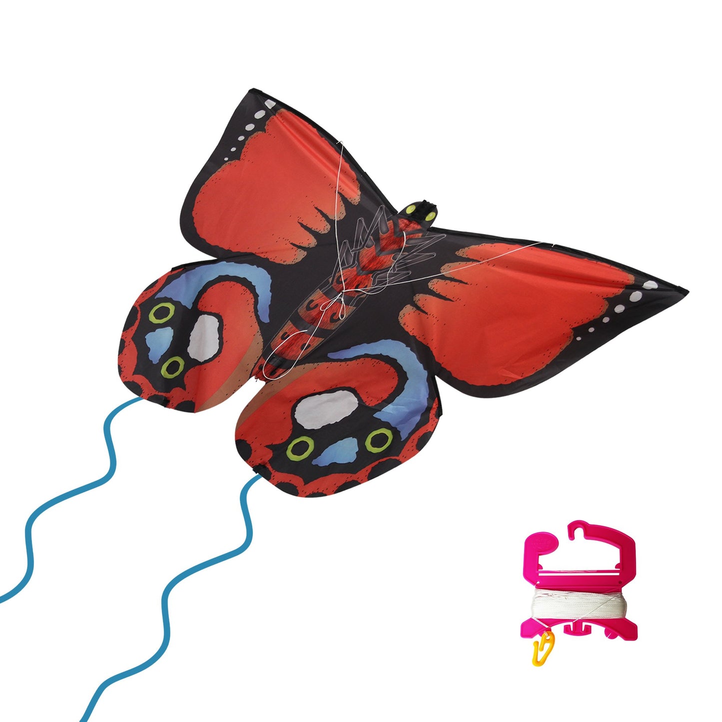 windnsun butterfly indian red nylon kite