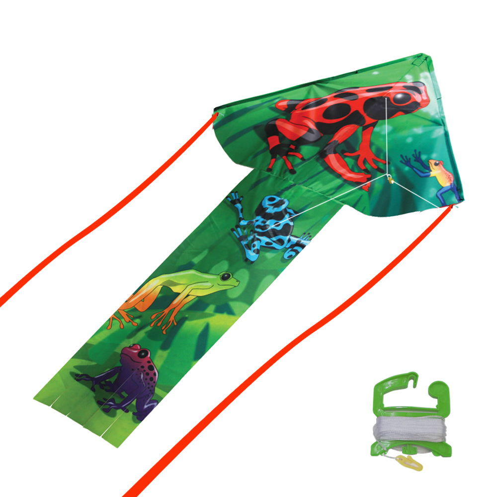 windnsun breezyfliers dart frogs nylon kite