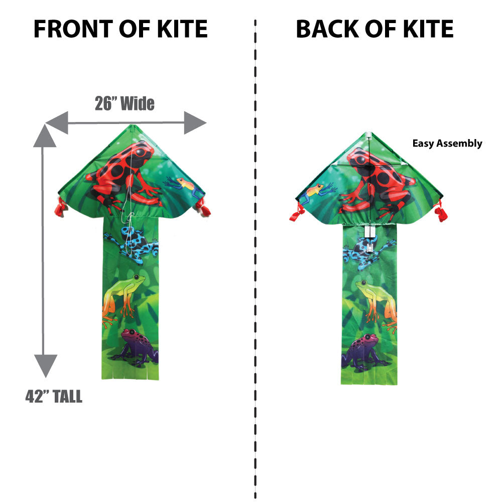 windnsun breezyfliers dart frogs nylon kite dimensions