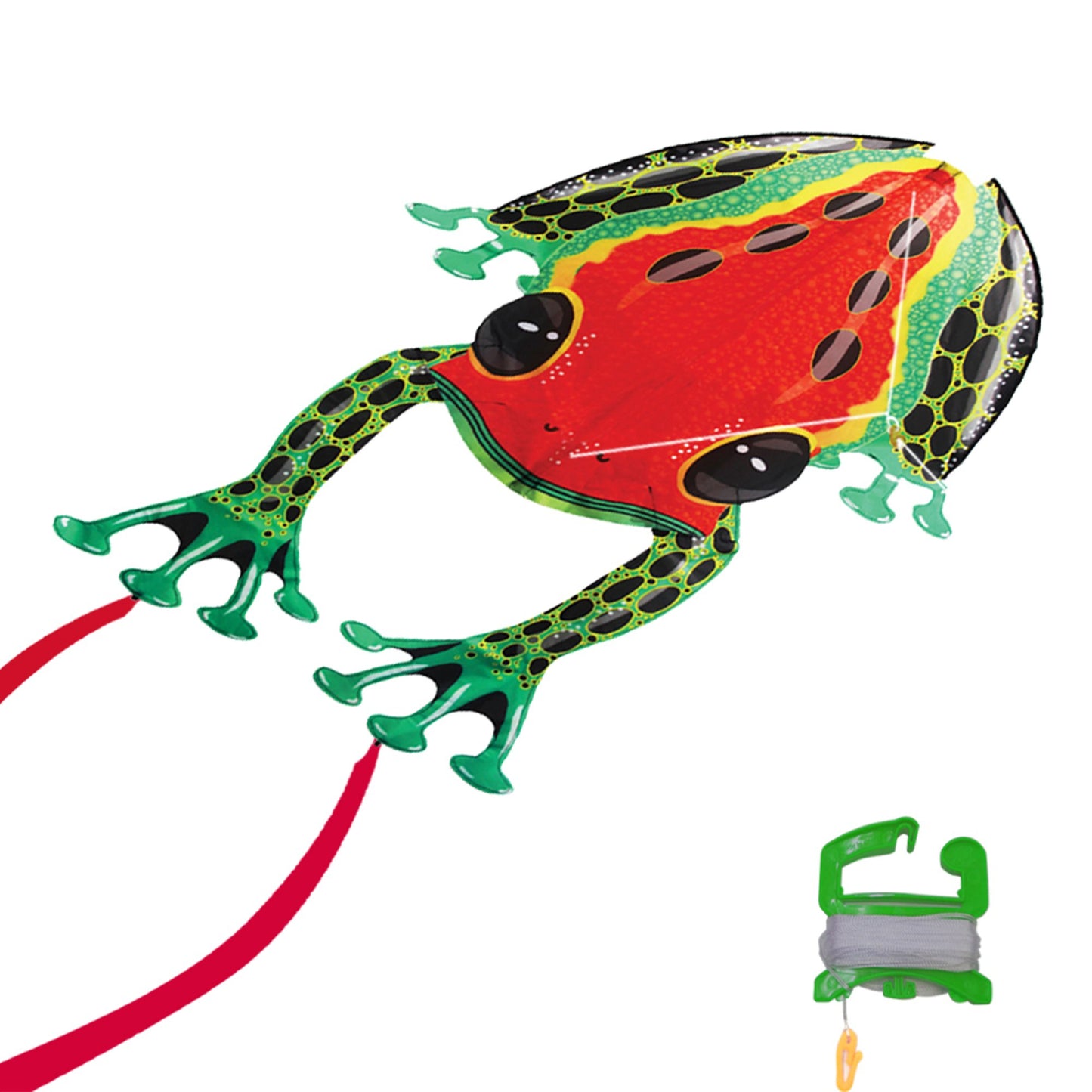 windnsun rainforest dartfrog nylon kite