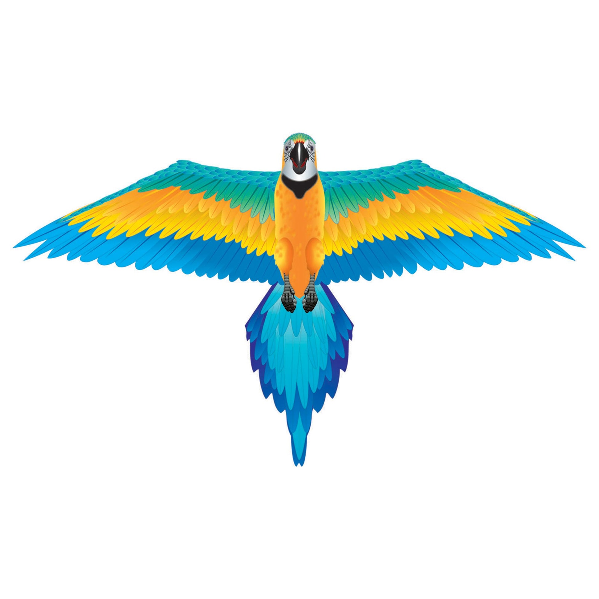 windnsun rainforest macaw nylon kite