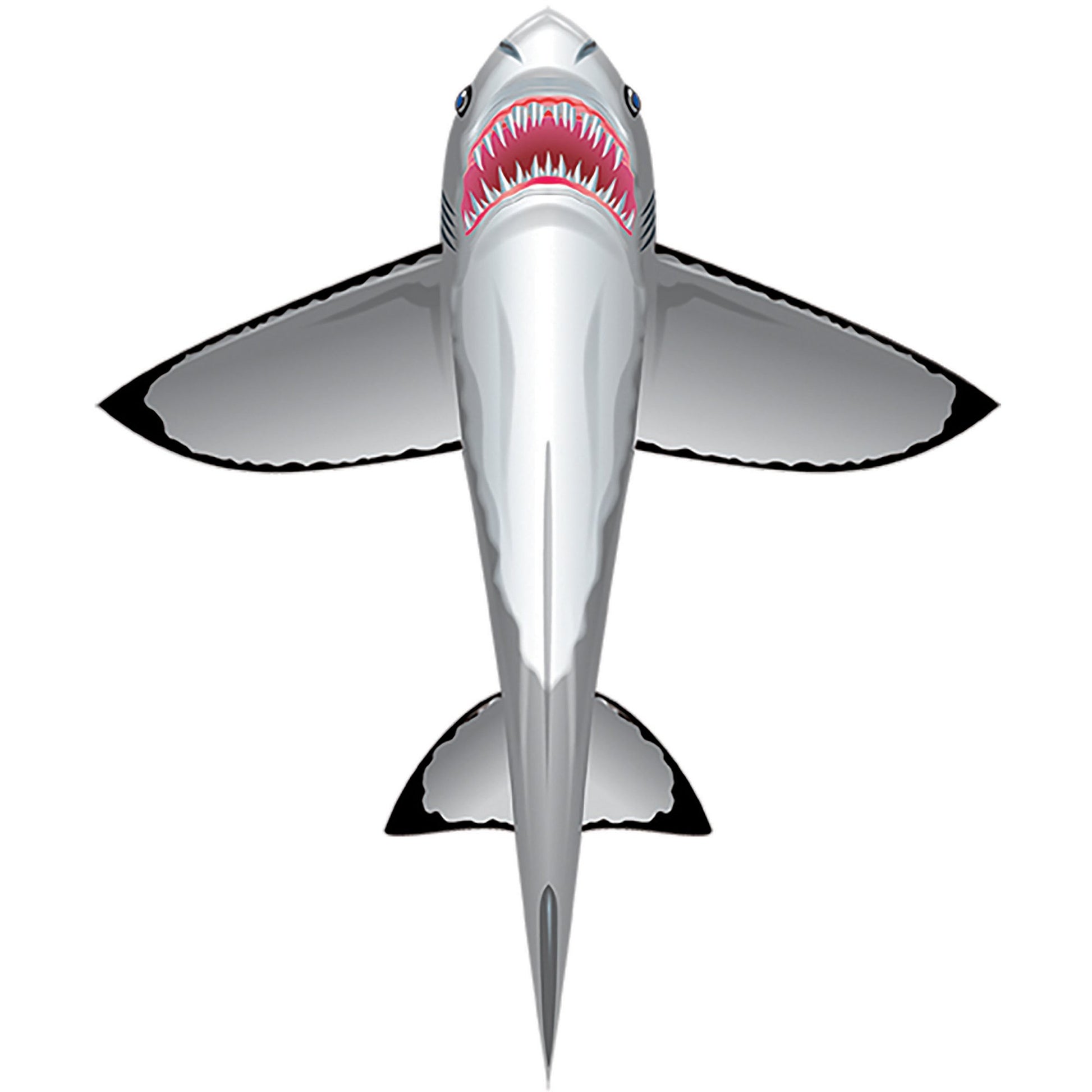 windnsun sealife great white shark nylon kite