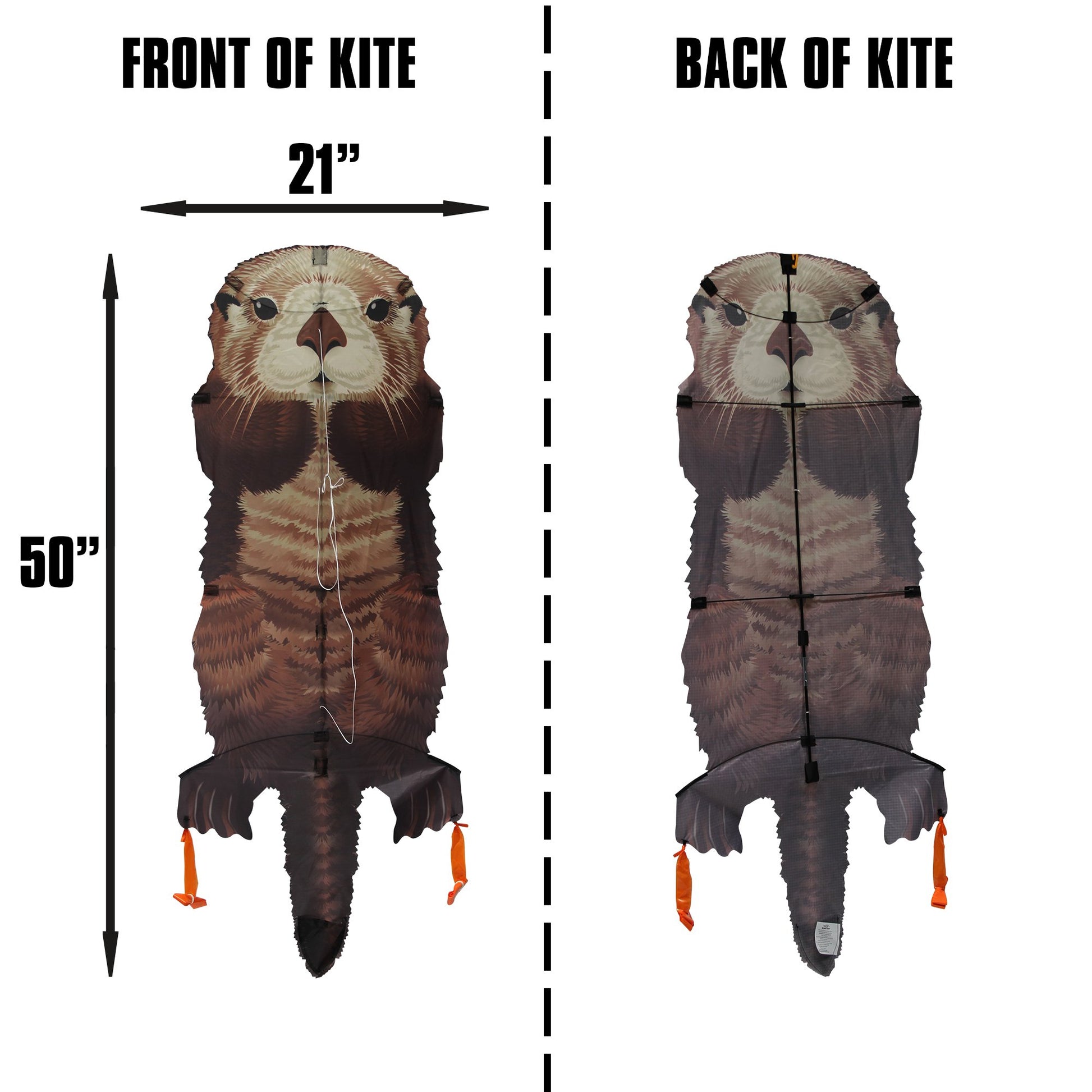 windnsun sealife otter nylon kite dimensions