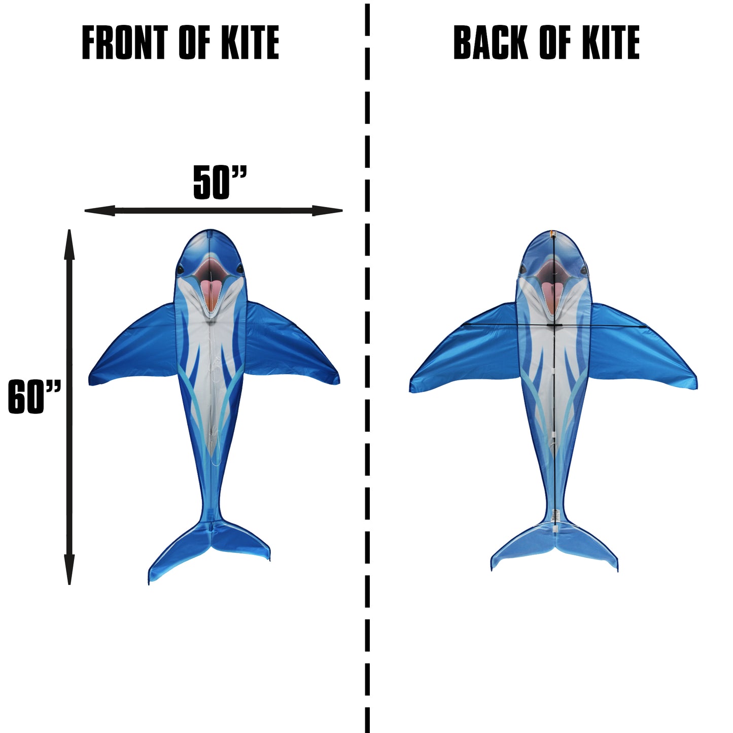 windnsun sealife dolphin nylon kite dimensions