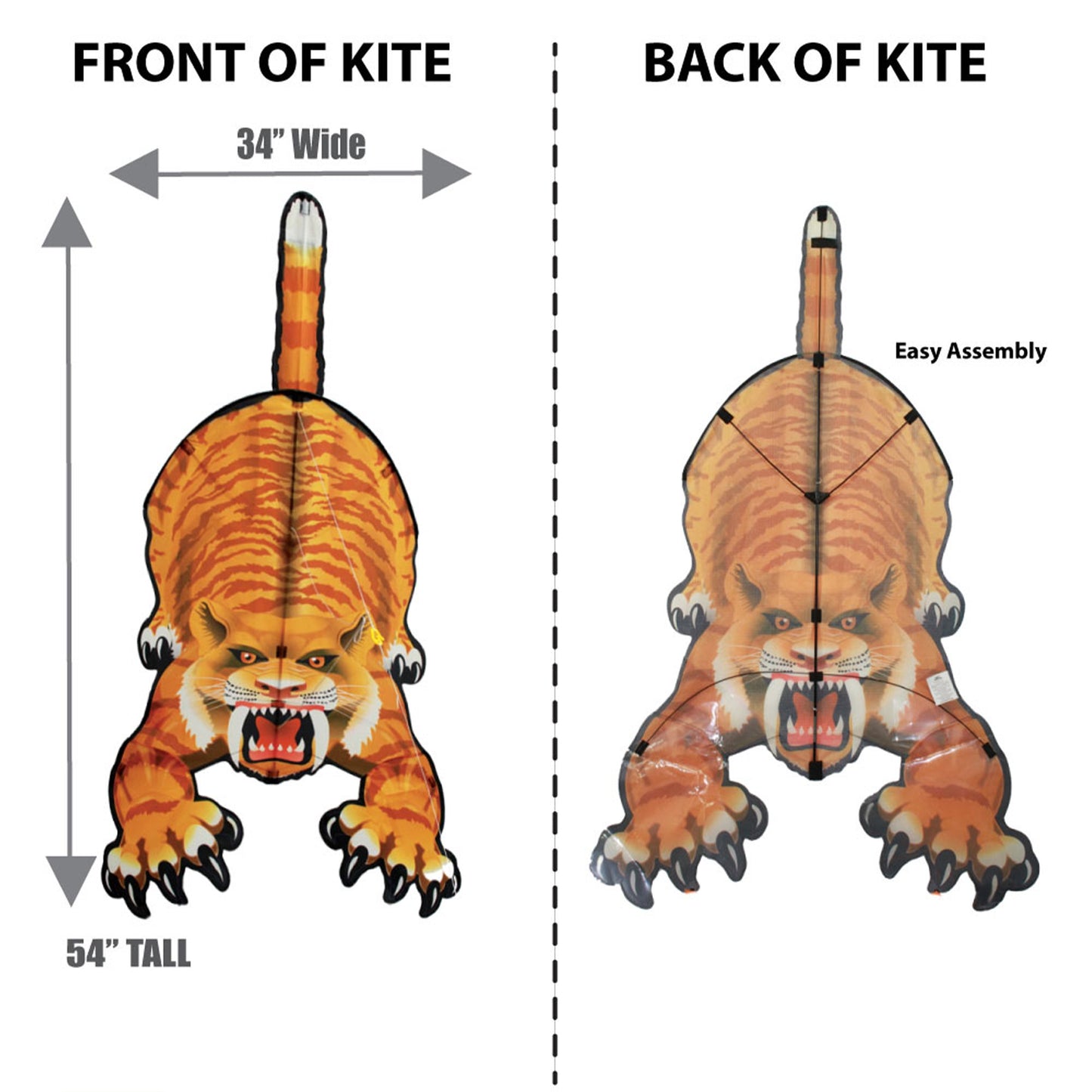 WindNSun DinoSoars SabreTooth Nylon Kite dimensions