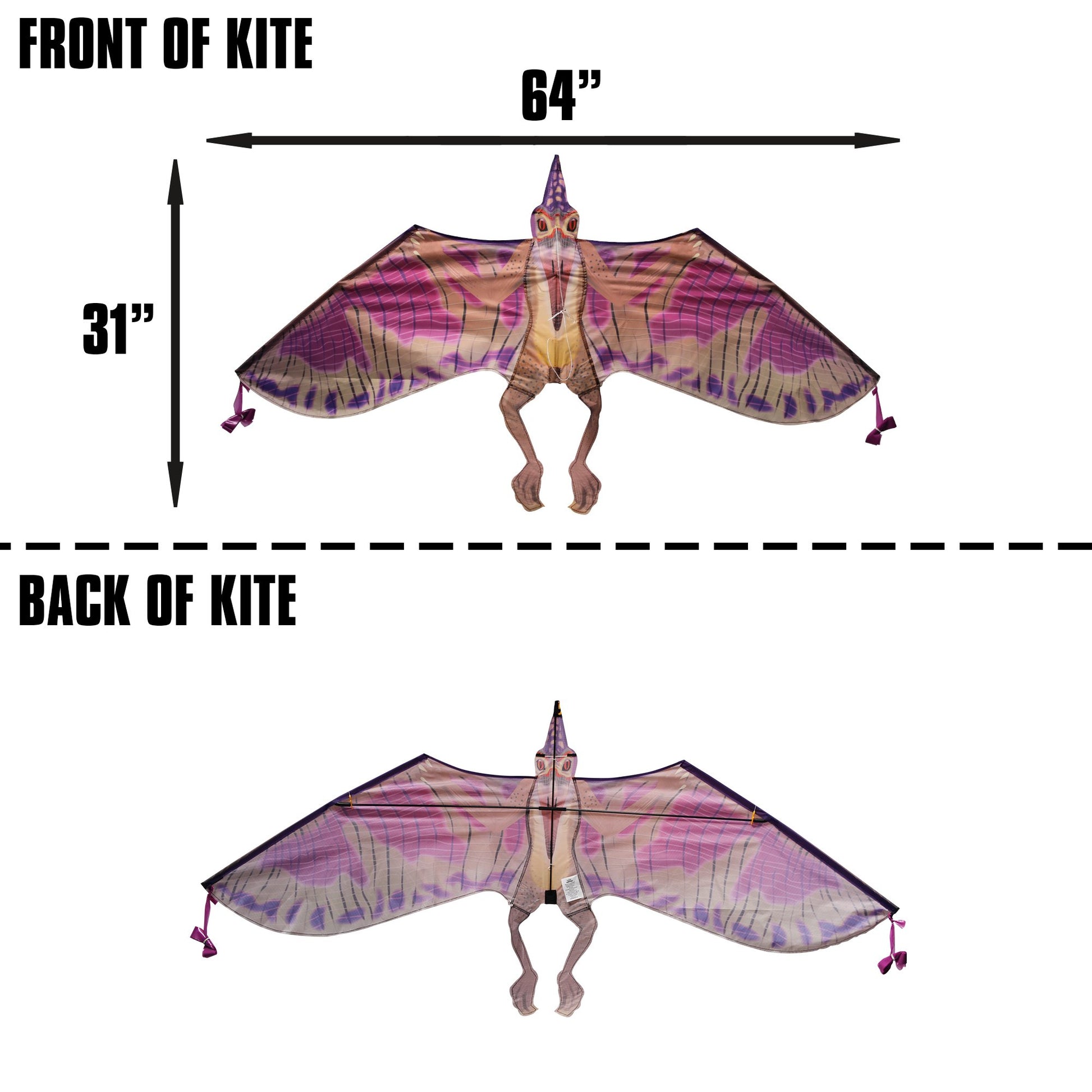 windnsun dinosoars pterodactyl nylon kite dimensions