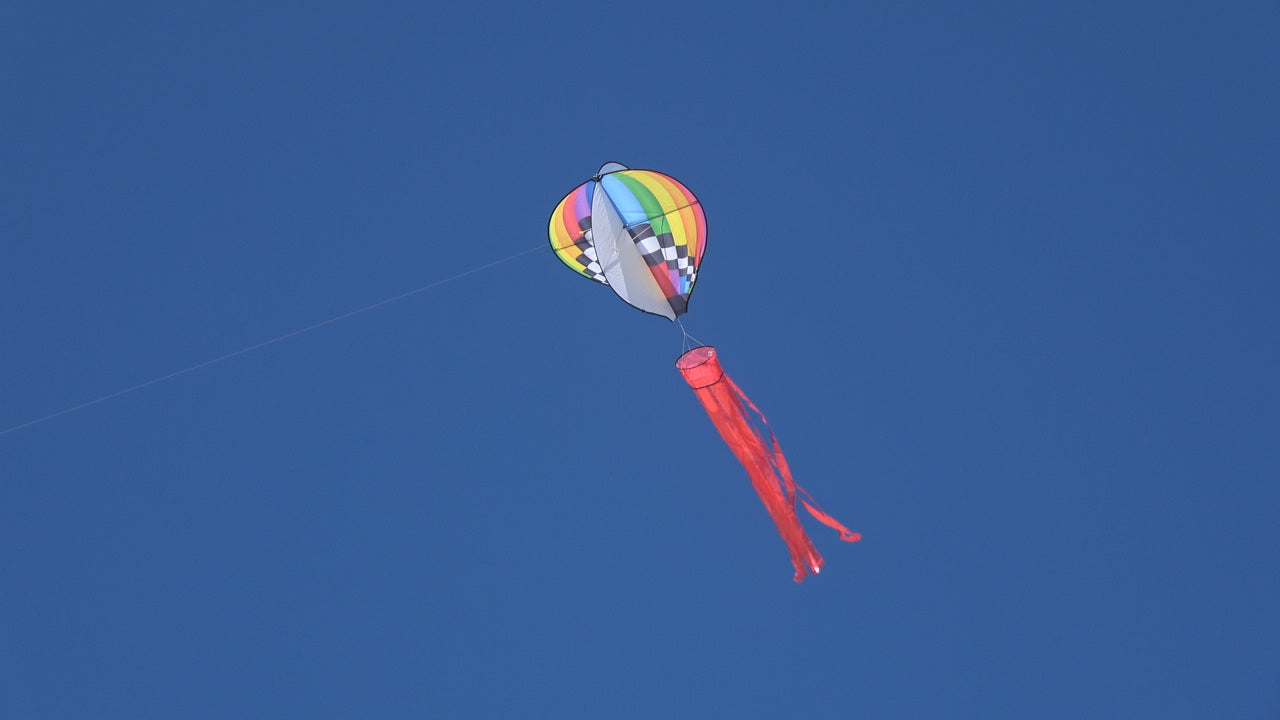 A photo of a WindNSun SuperSize Ultra Hot Air Balloon Ripstop Nylon Balloon Kite Flying