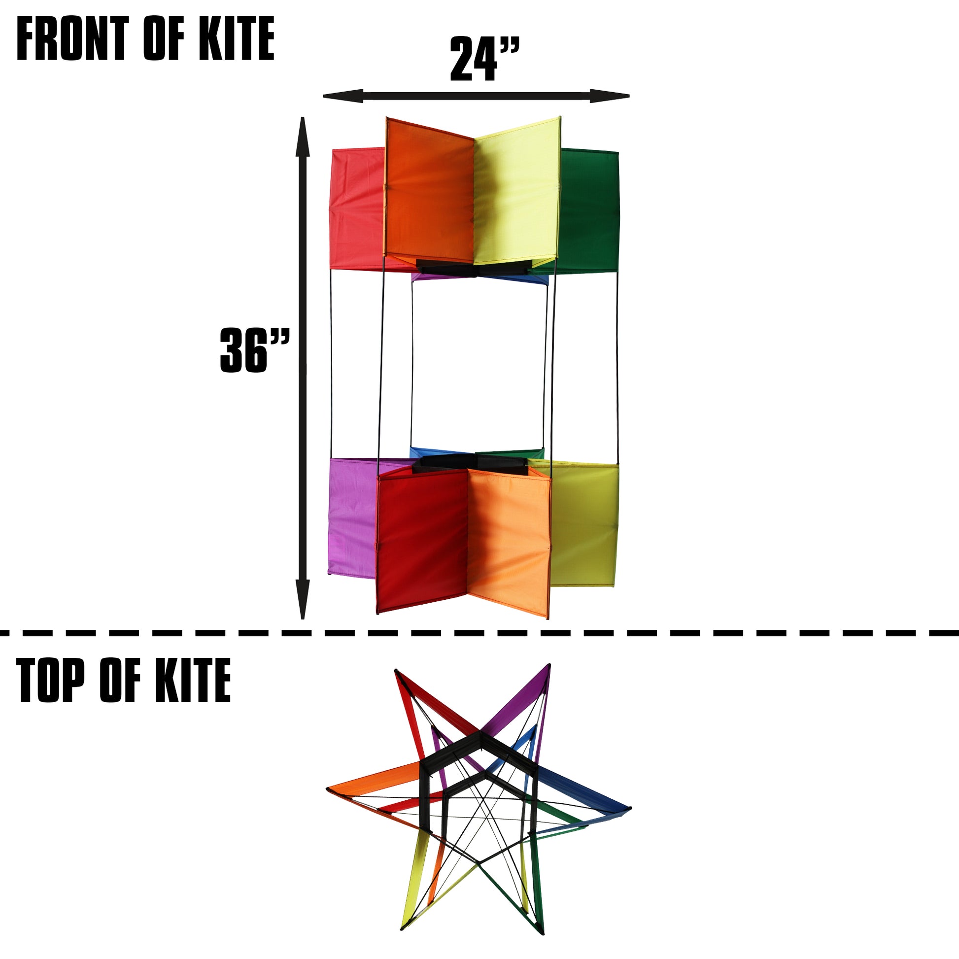 windnsun supersize cellular starbox 3d nylon kite dimensions