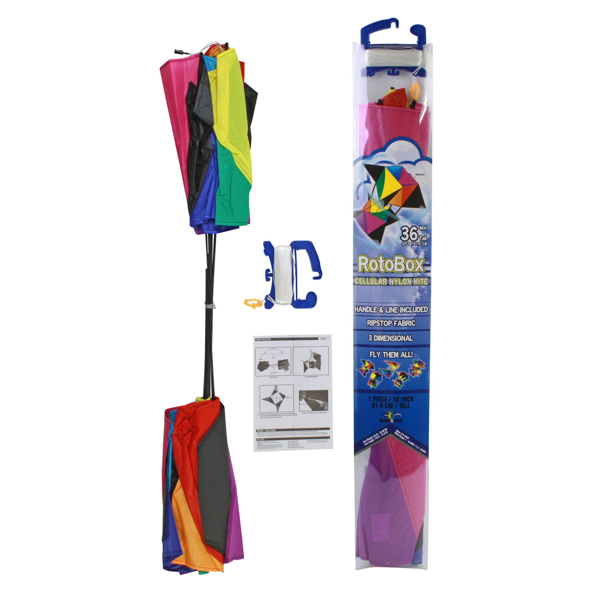 windnsun supersize revo rotobox 3d nylon kite package