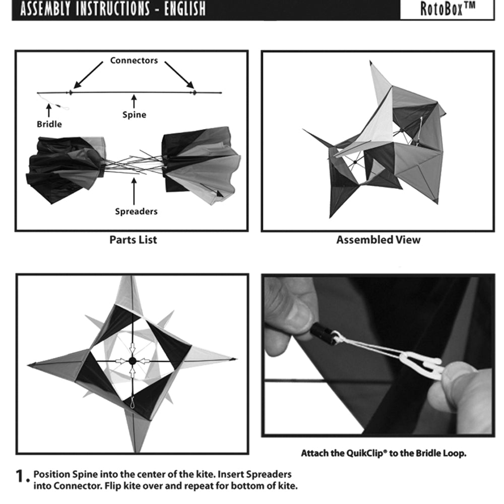windnsun supersize revo rotobox 3d nylon kite assembly instructions