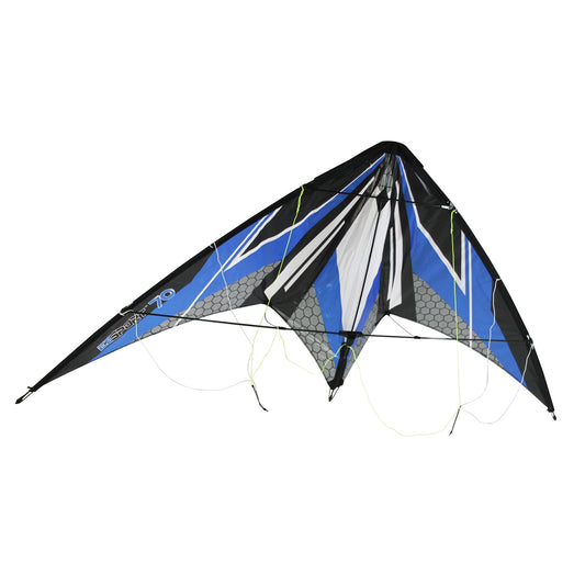 WindNSun EZ Sport 70 Dual Control Sport Kite Blue Hexagon Nylon Kite Product Image