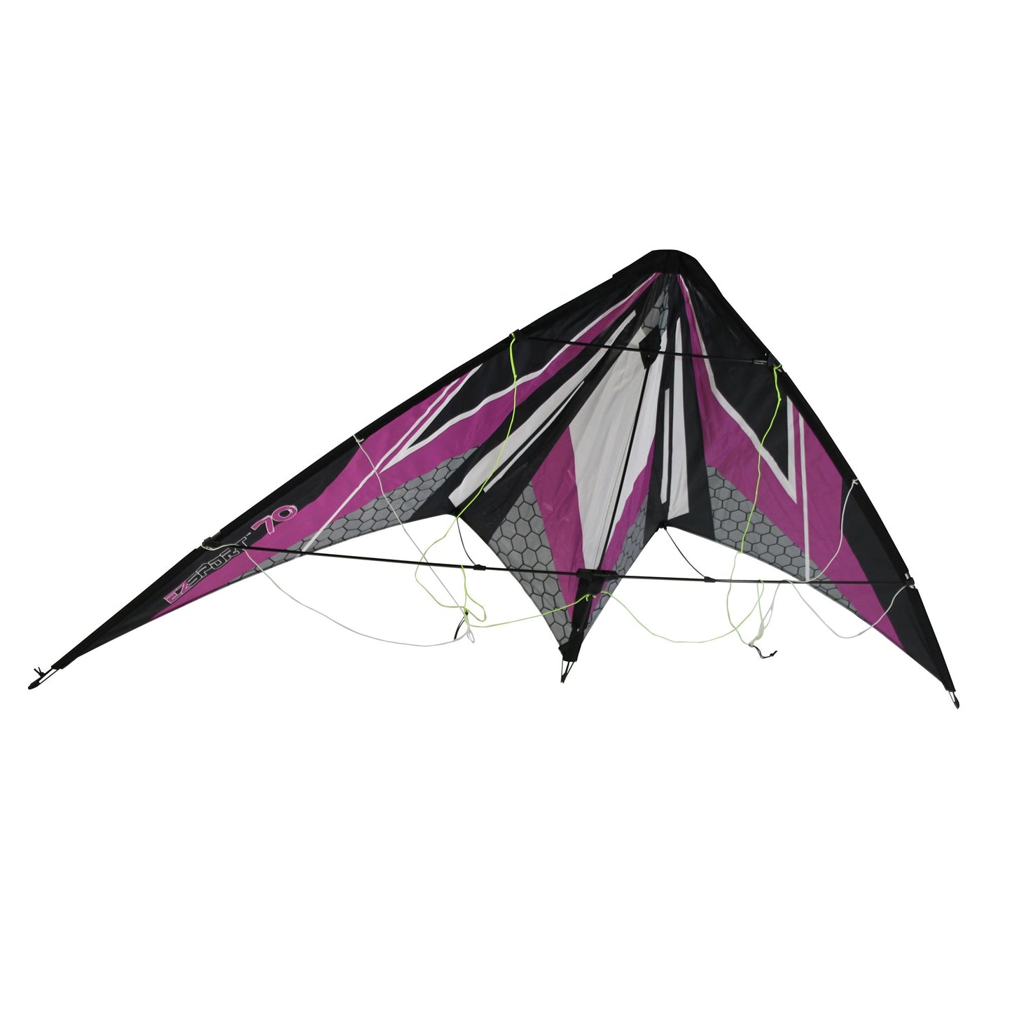 WindNSun EZ Sport 70 Dual Control Sport Kite Purple Hexagon Nylon Kite Product Image