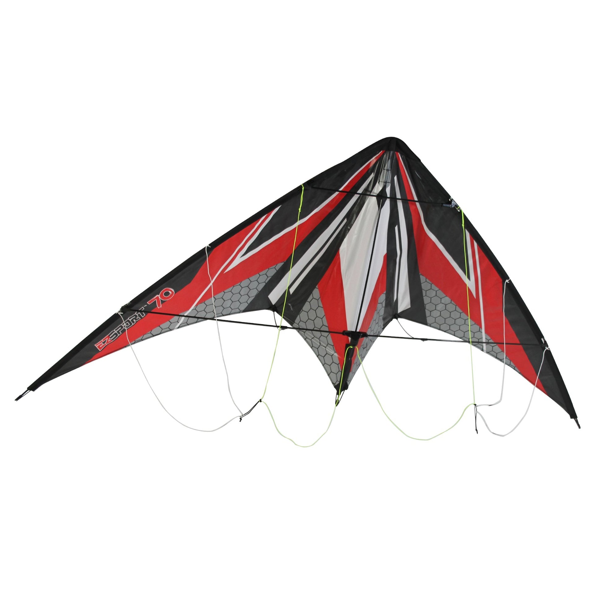 WindNSun EZ Sport 70 Dual Control Sport Kite Red Hexagon Nylon Kite Product Image