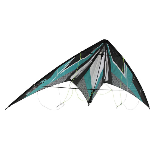 WindNSun EZ Sport 70 Dual Control Sport Kite Teal Hexagon Nylon Kite Product Image