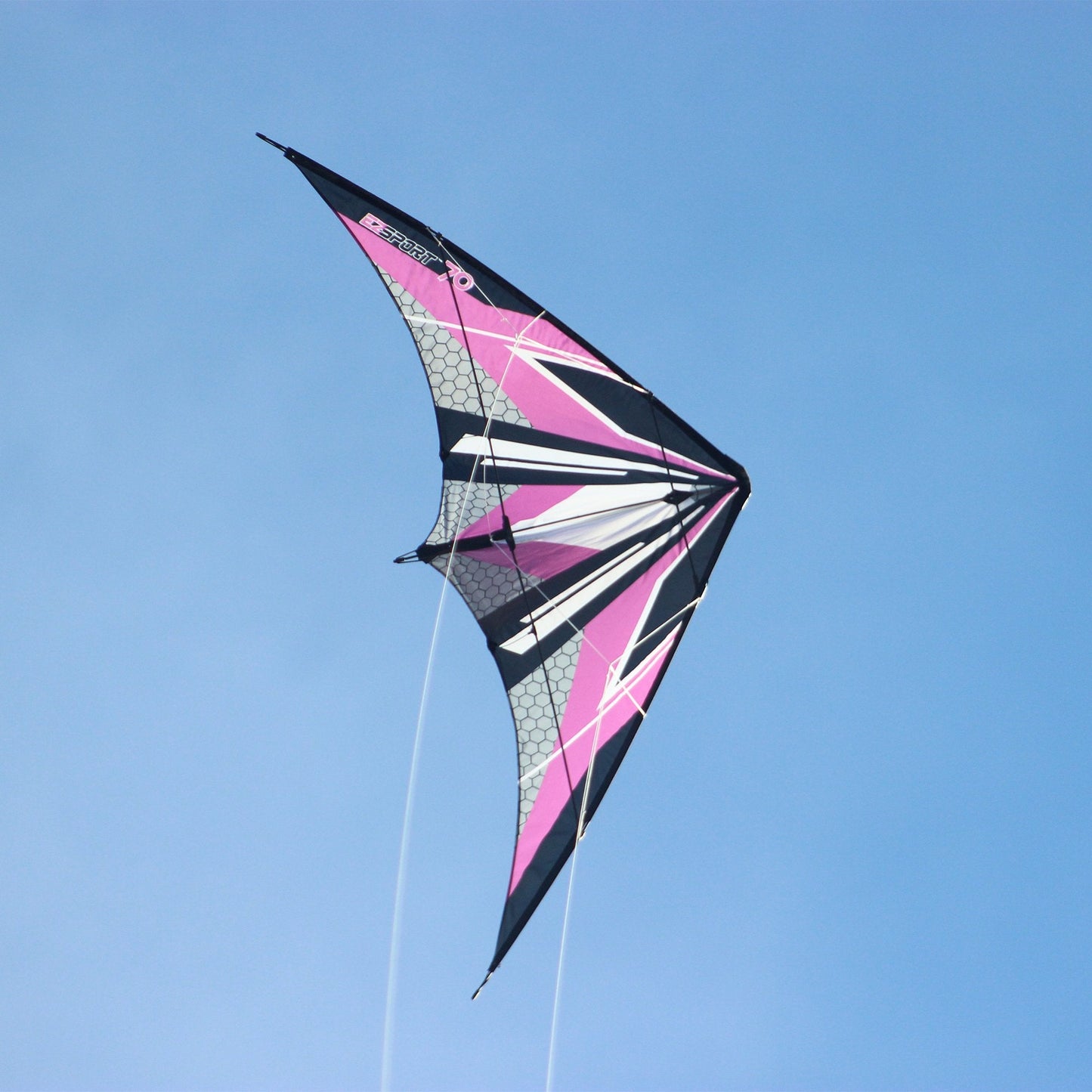 WindNSun EZ Sport 70 Teal Hex Kite in flight