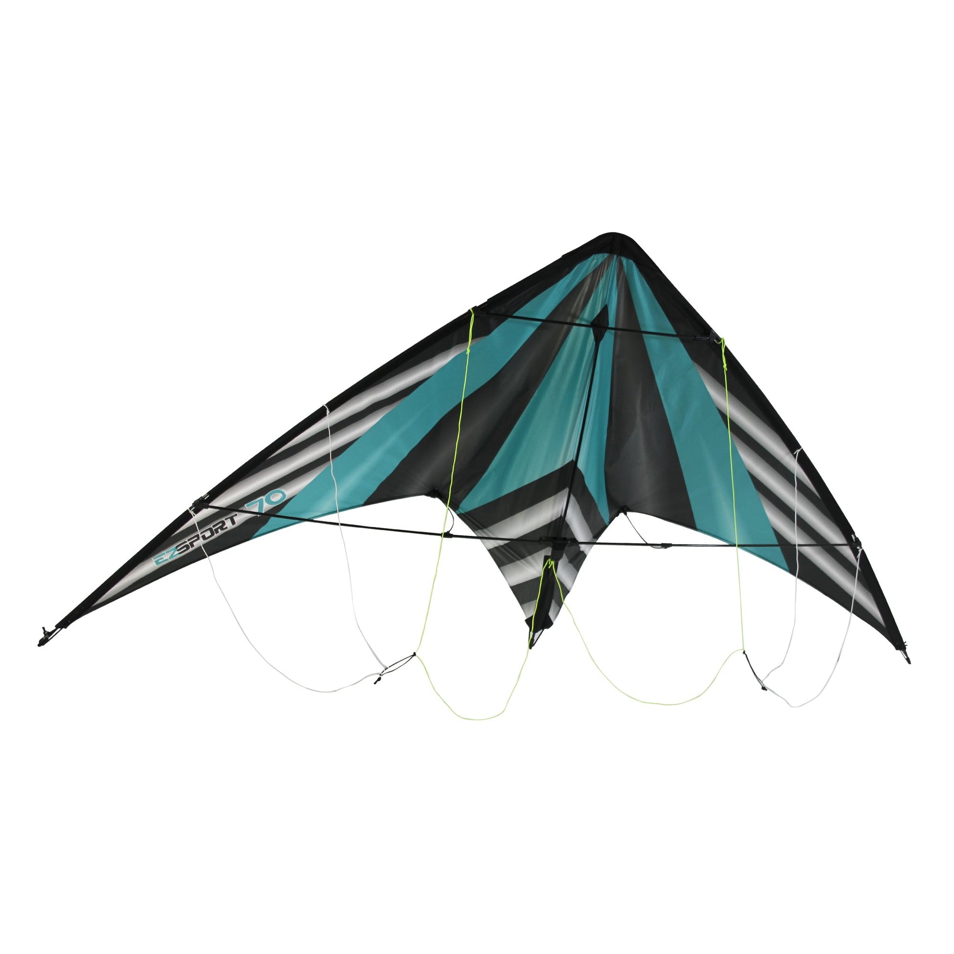 WindNSun EZ Sport 70 Dual Control Sport Kite Teal Stripe Nylon Kite Product Image