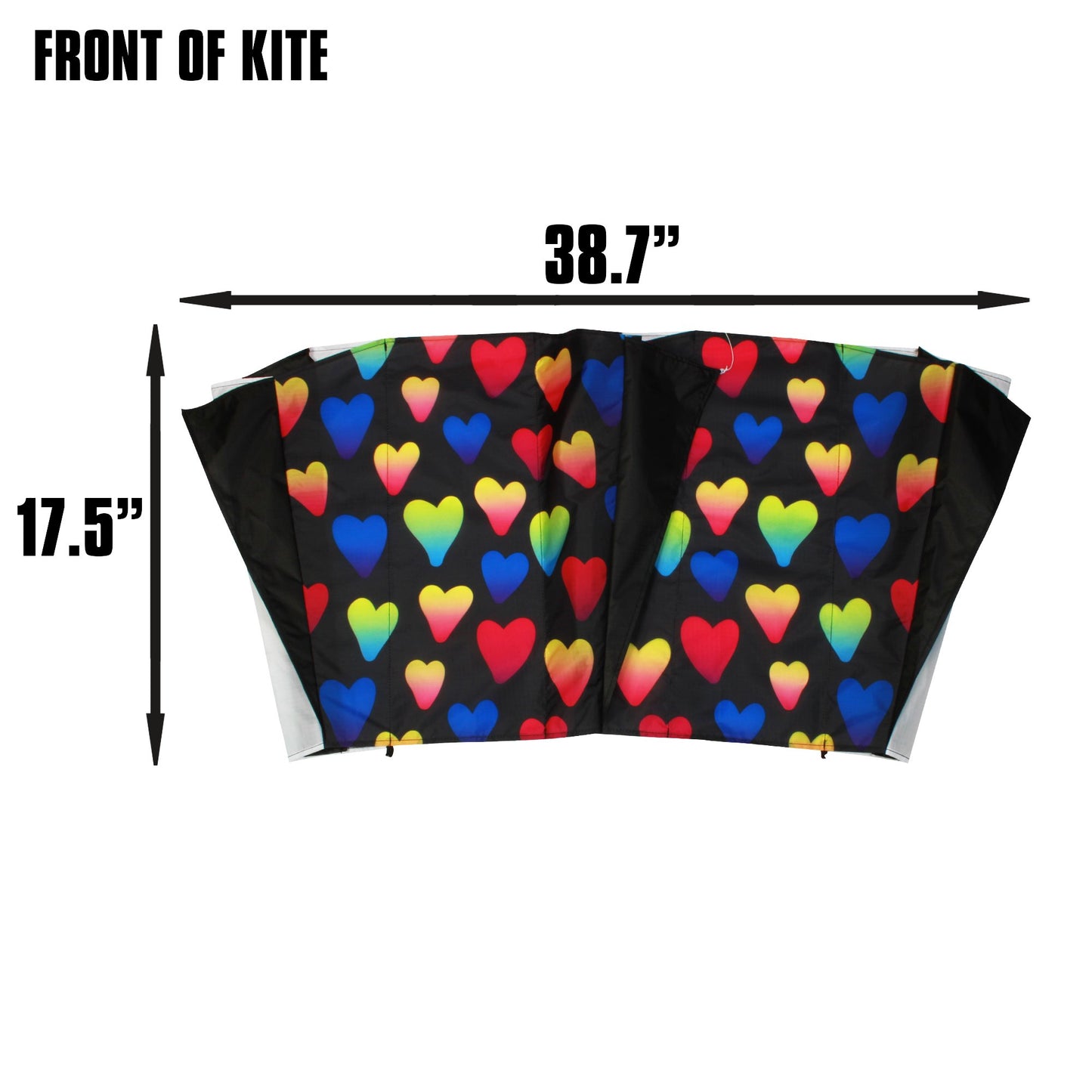 X Kites SkyFoil Hearts Nylon Kite dimensions