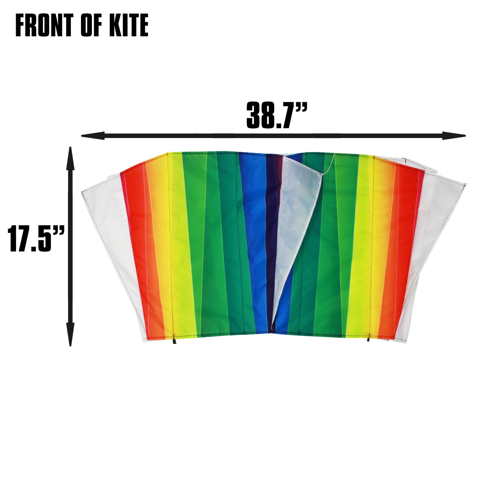 X Kites SkyFoil Rainbow Nylon Kite dimensions