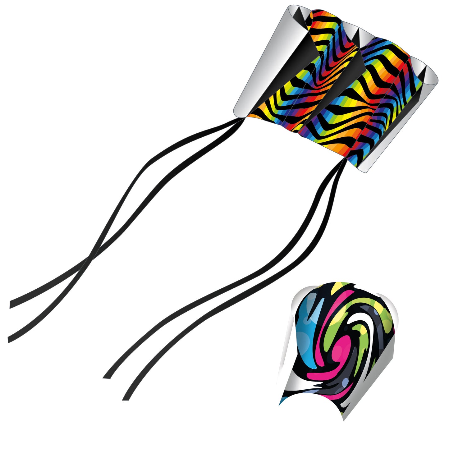 X Kites SkyFoil Waves + Pocket Kite Void Parafoil Kite Bundle - No Assembly Required Product Image
