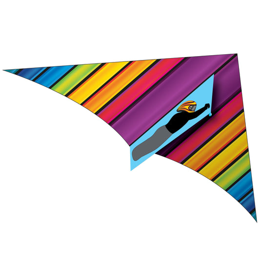 X Kites RareAir HangGlider Nylon Delta w/ Hang Glider Person Bridel Kite, 48 Inches Wide