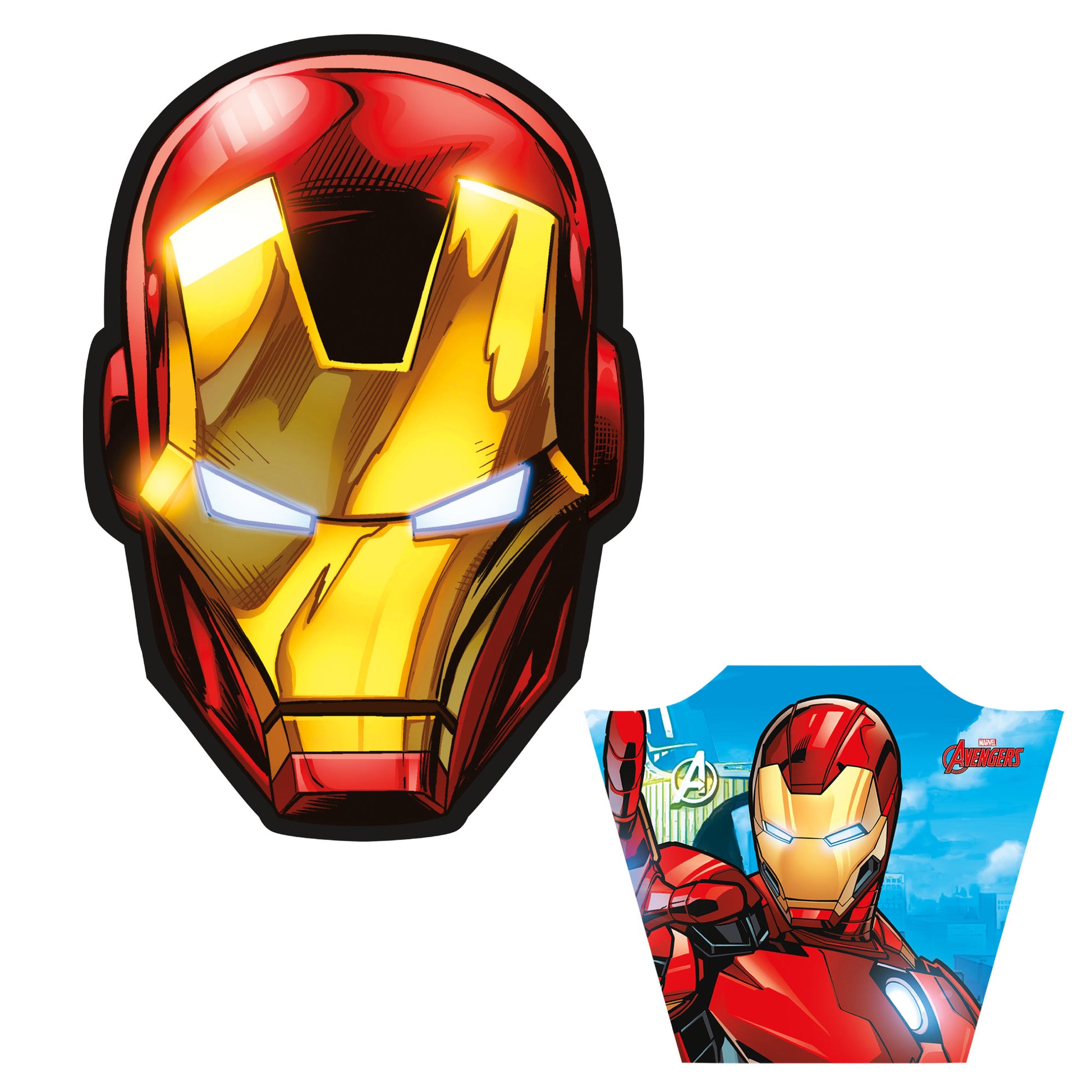 Image of X Kites FaceKites Avengers Iron Man + X Kites SuperSled Avengers Iron Man Nylon Kite Bundle