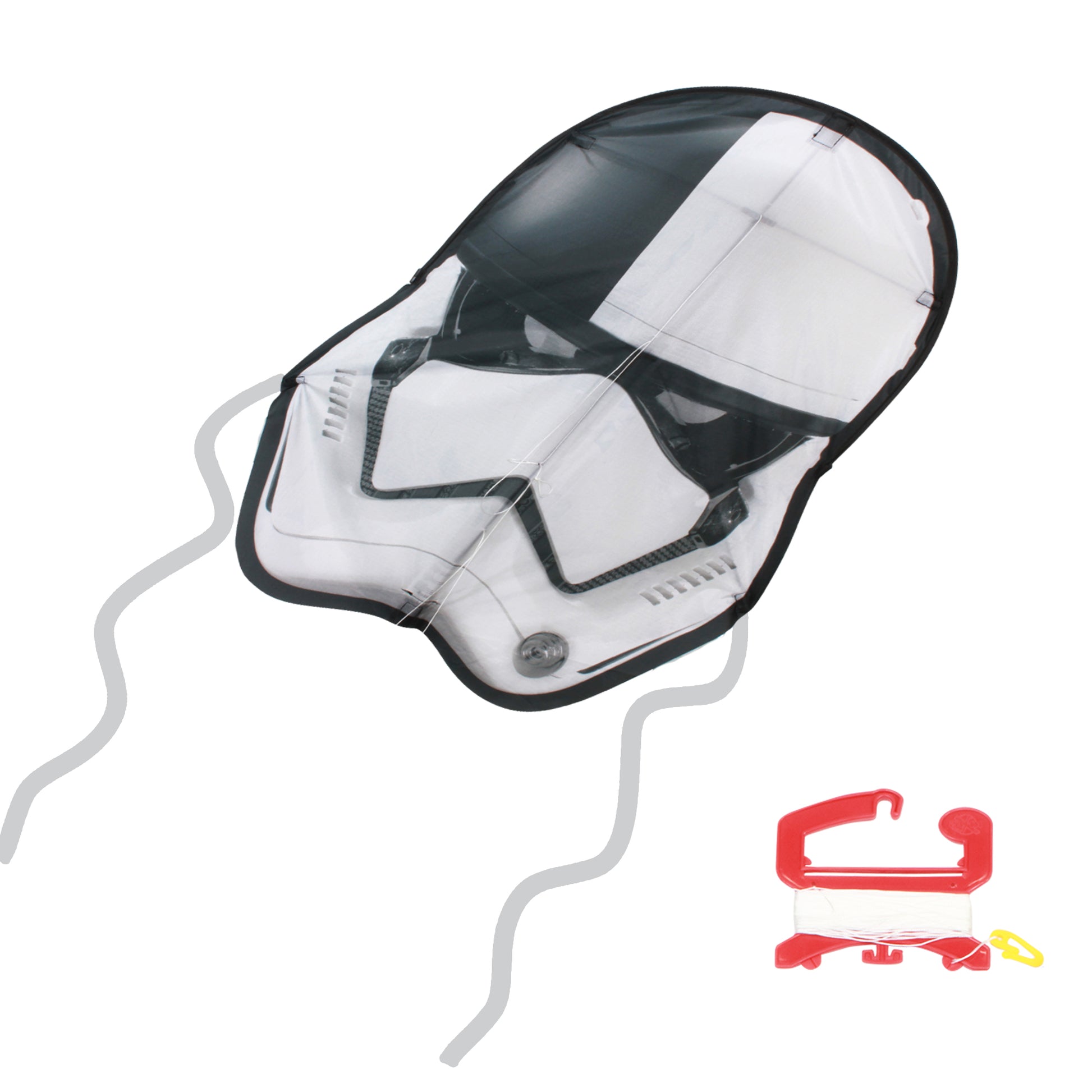 X Kites Face Kite Star Wars The Last Jedi First Order Stormtrooper Executioner DLX Nylon Kite photo showing handle