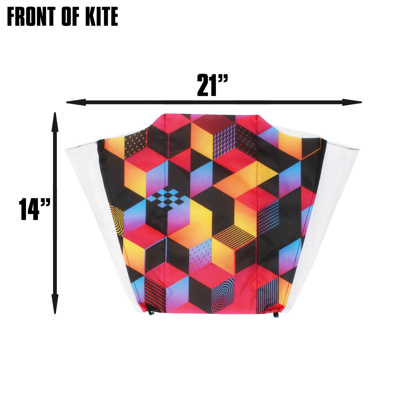 X Kites Pocket Kite Isometric Nylon Kite dimensions