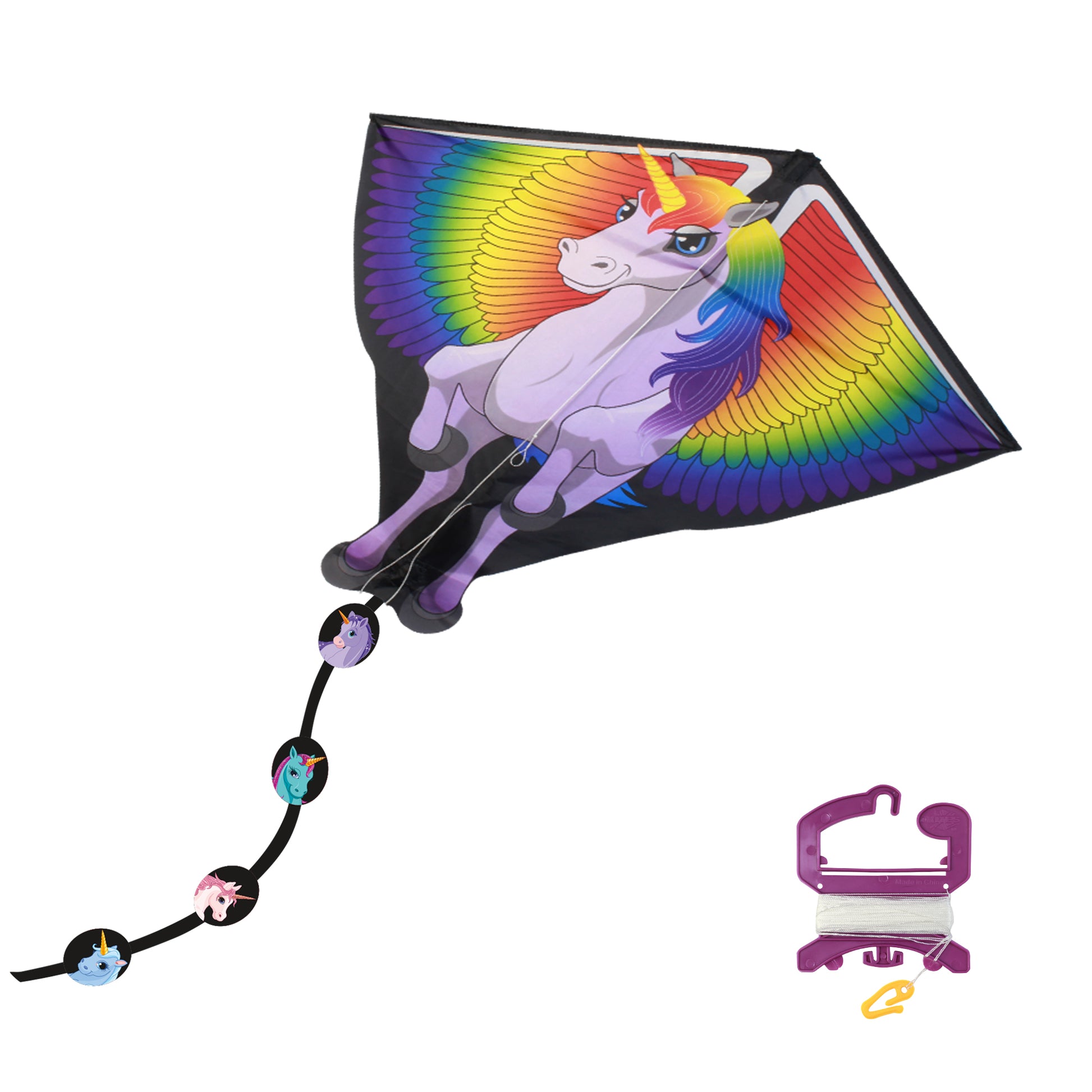 X Kites DLX Diamond Unicorn Nylon Kite lifestyle shot