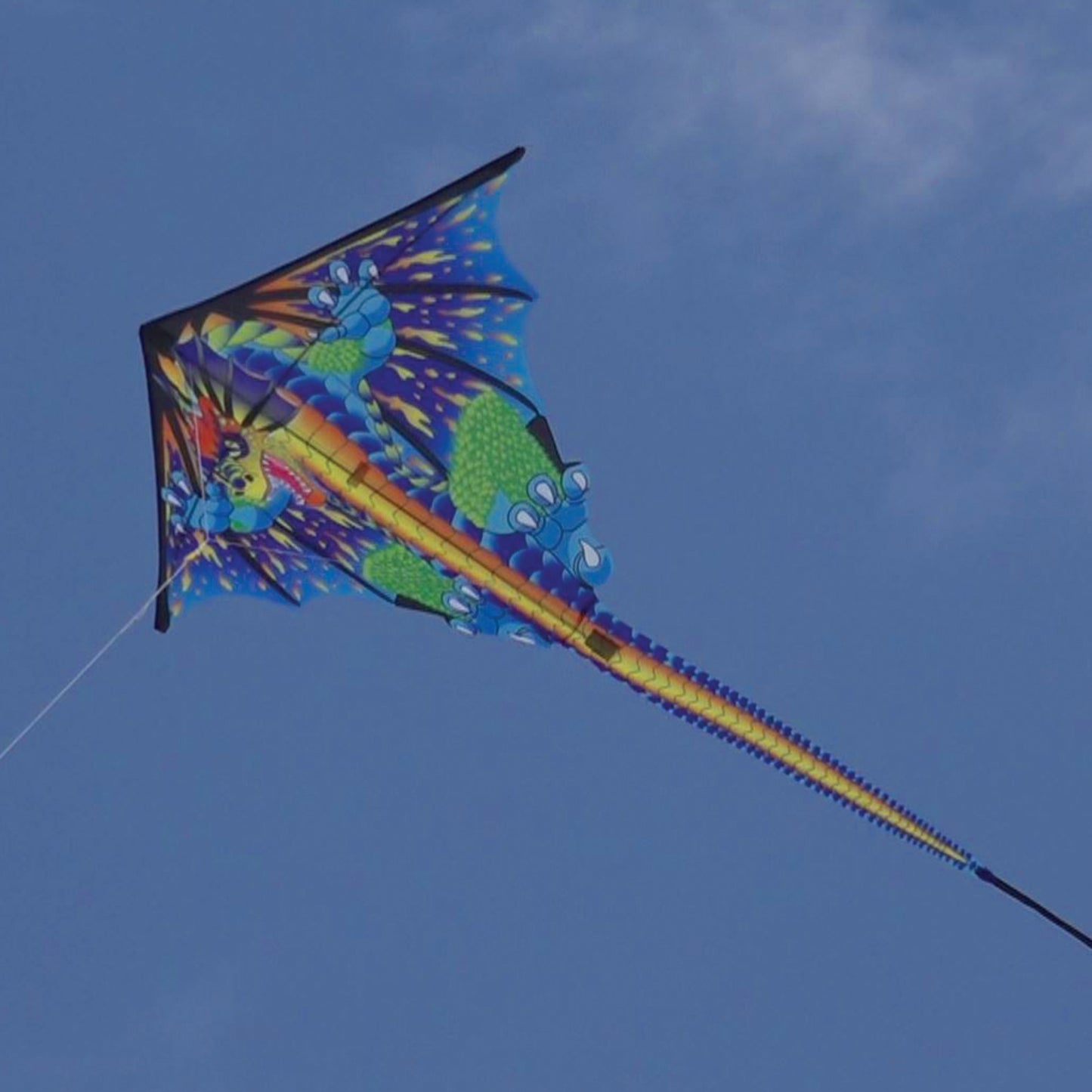X Kites DLX Diamond Dragon Nylon Kite photo of product in use