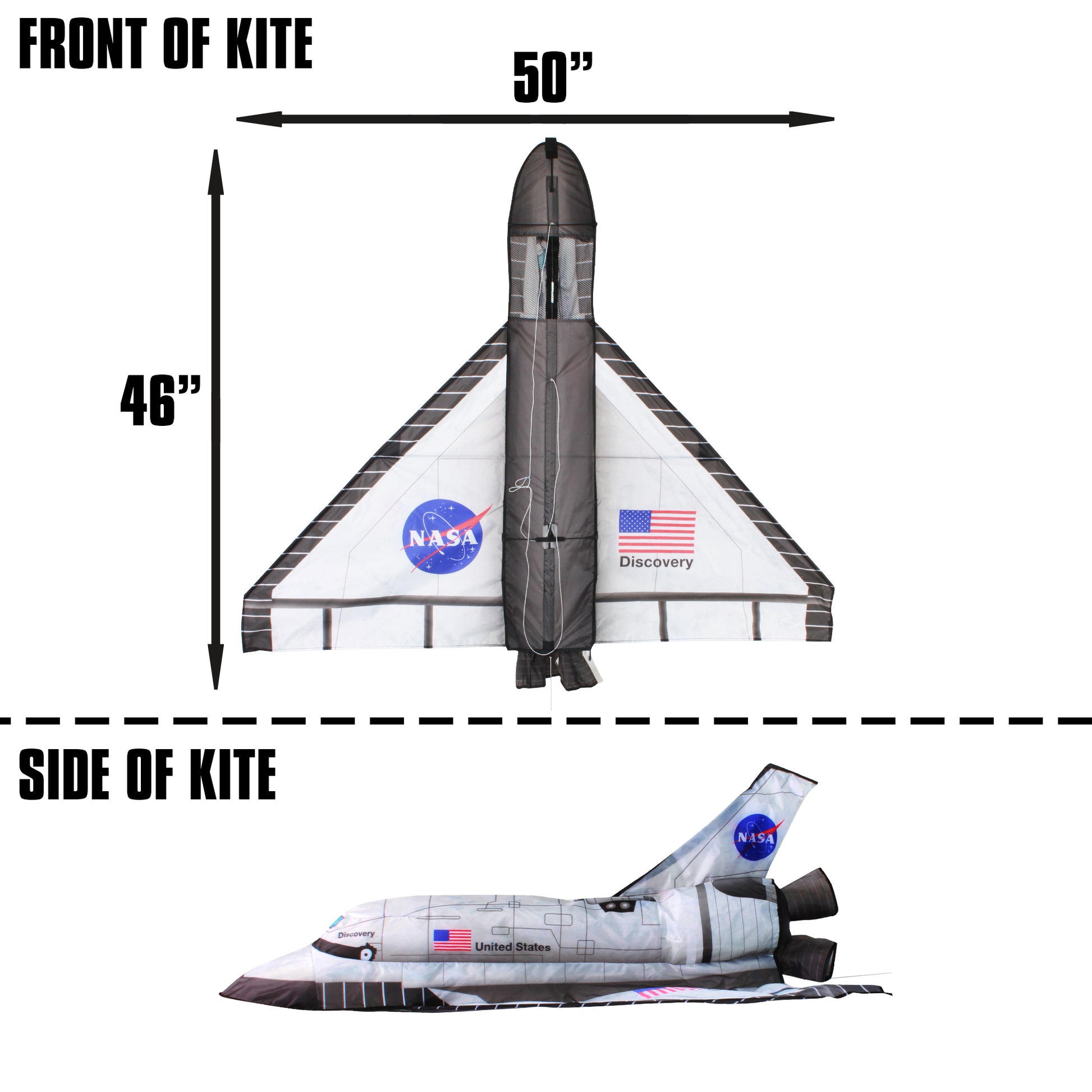 windnsun supersize 3d shuttle nylon kite dimensions