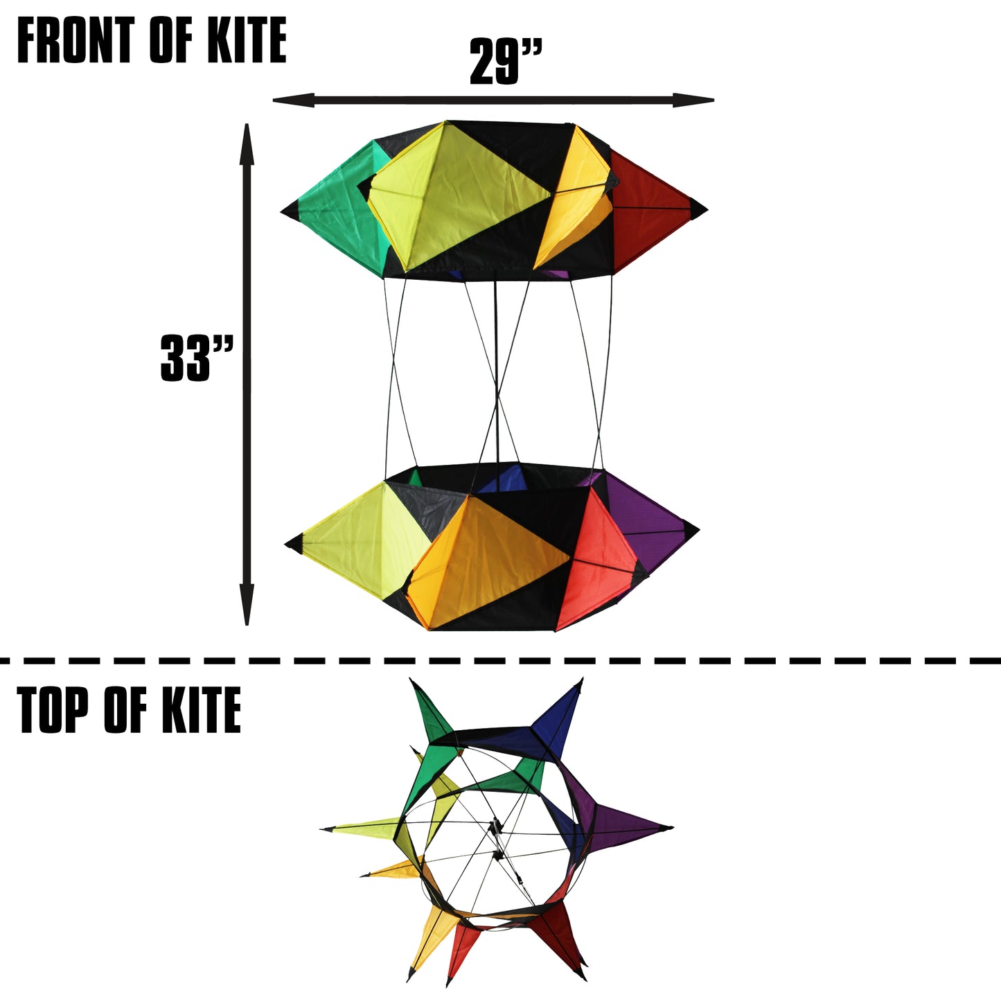 windnsun supersize revo spinboxlt 3d nylon kite dimensions