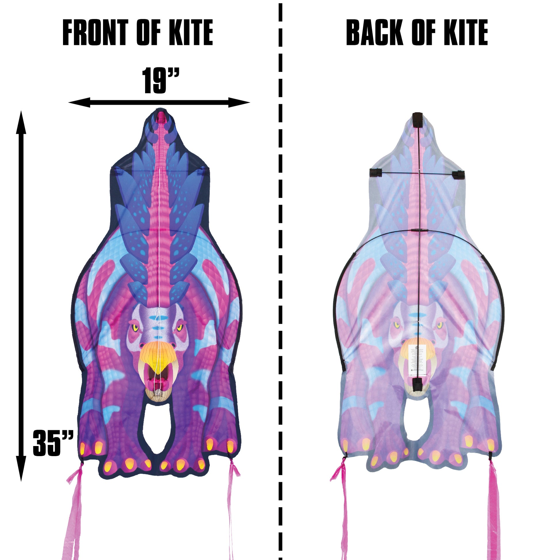 X Kites DinoKite Stegasaurus Nylon Dinosaur Kite  Product Dimensions