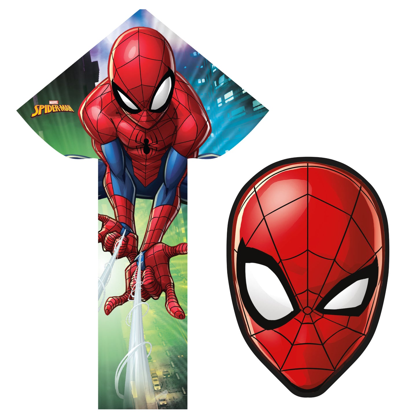 X Kites SkyFlier 50 Spider-Man + X Kites FaceKites Spider-Man Nylon Kite Bundle Product Image